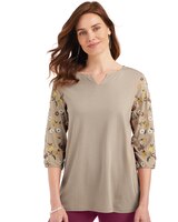 V-Neck Embroidered Tunic thumbnail number 1