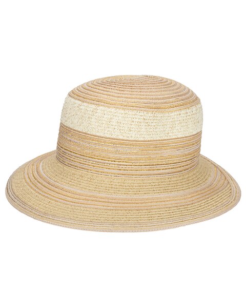 Mixed Paper And Gold Lurex Ultrabraid Face Saver Hat
