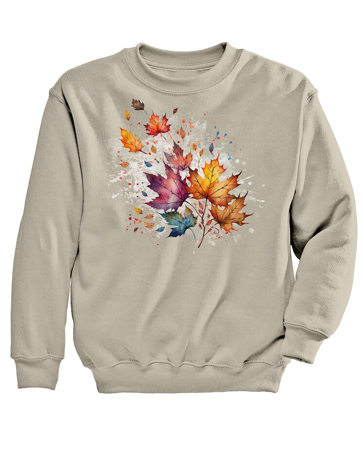 Leaf Wash Graphic Sweatshirt image number 1