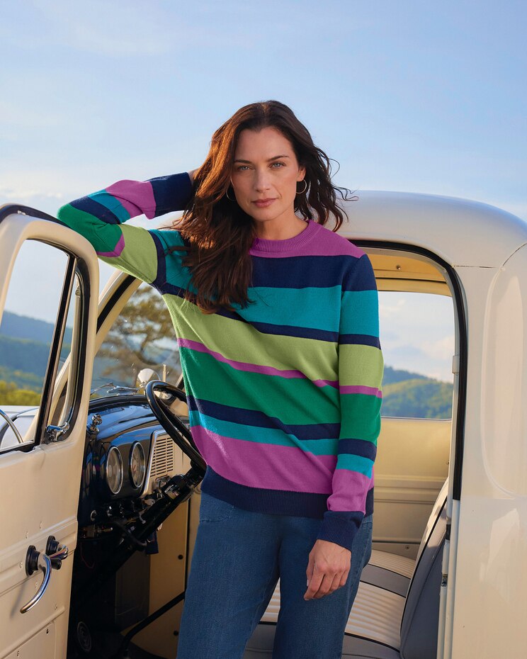 Striped Pullover Sweater image number 1