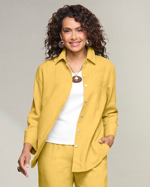 Sunwashed Linen Big Shirt