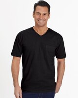 John Blair Everyday Jersey Knit Short-Sleeve Pocket V-Neck Tee thumbnail number 1