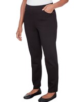 Alfred Dunner® World Traveler Comfort Ponte Average Length Pant thumbnail number 3