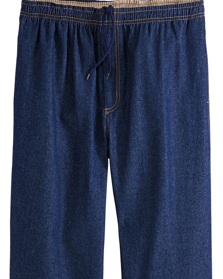 Haband Men's Casual Joe® Stretch Waist Cotton Pants image number 1