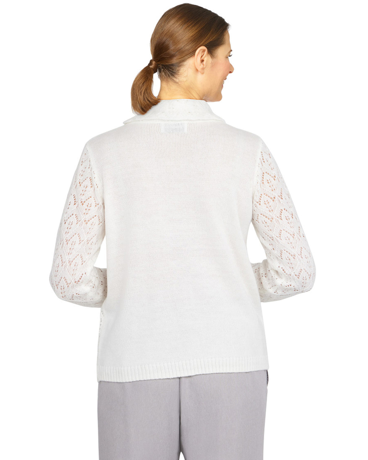 Alfred Dunner® Stonehenge Sweater With Pearl Embellishments image number 3