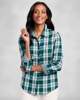 Plaid & Gingham Brushed-Cotton Shirt thumbnail number 1