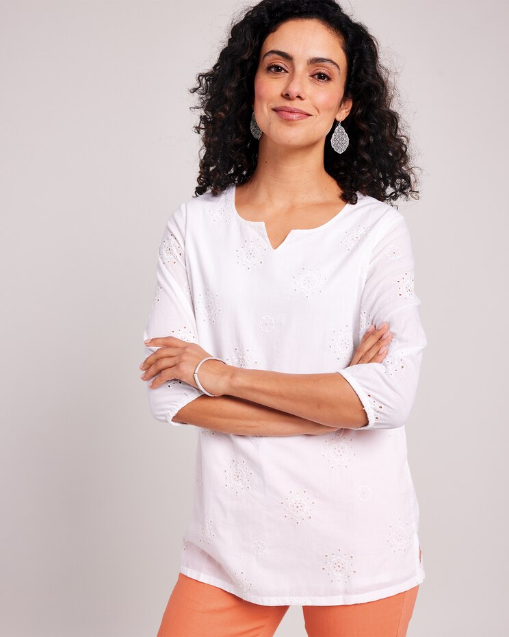 Novelty Eyelet Tunic image number 1