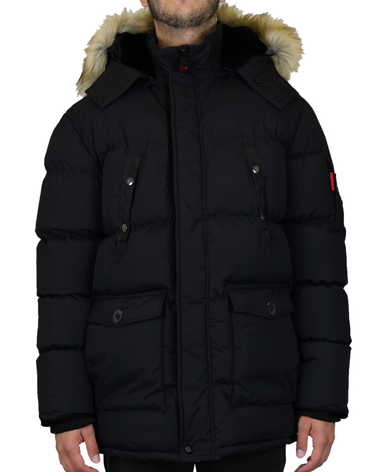 Spire By Galaxy Heavyweight Parka Jacket With Detachable Hood image number 1