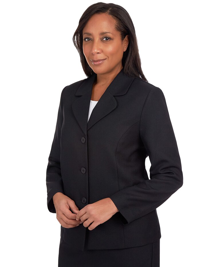 Alfred Dunner® Classic Fitted Blazer Jacket image number 3