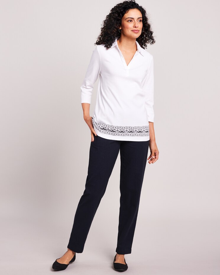 Border Print Pant Set image number 1