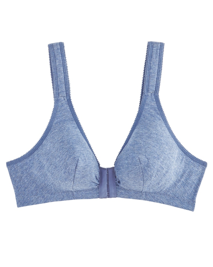 Cotton Front-Close Bra image number 1
