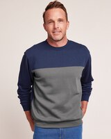 John Blair Supreme Fleece Colorblock Sweatshirt thumbnail number 1
