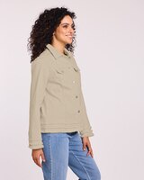 Denimease Frayed Hem Jacket thumbnail number 2