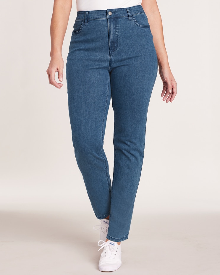 DenimEase Back-Elastic Jeans image number 1