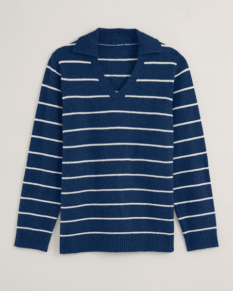 Stripe Collared Sweater