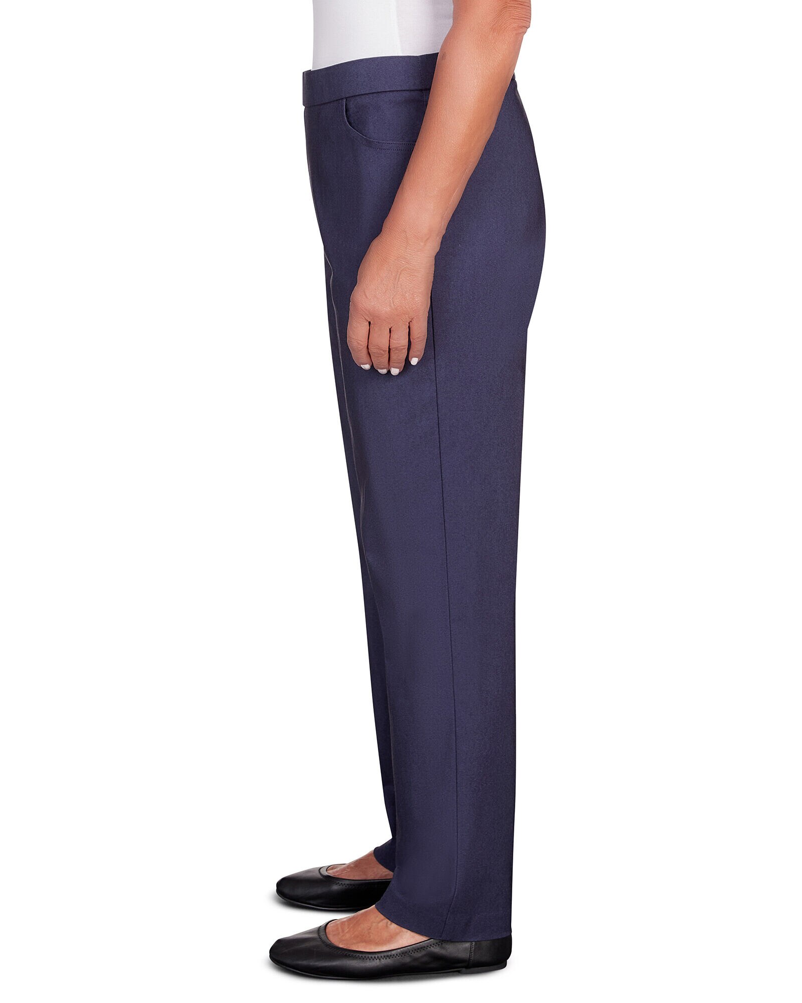 Alfred dunner flat discount front denim pants