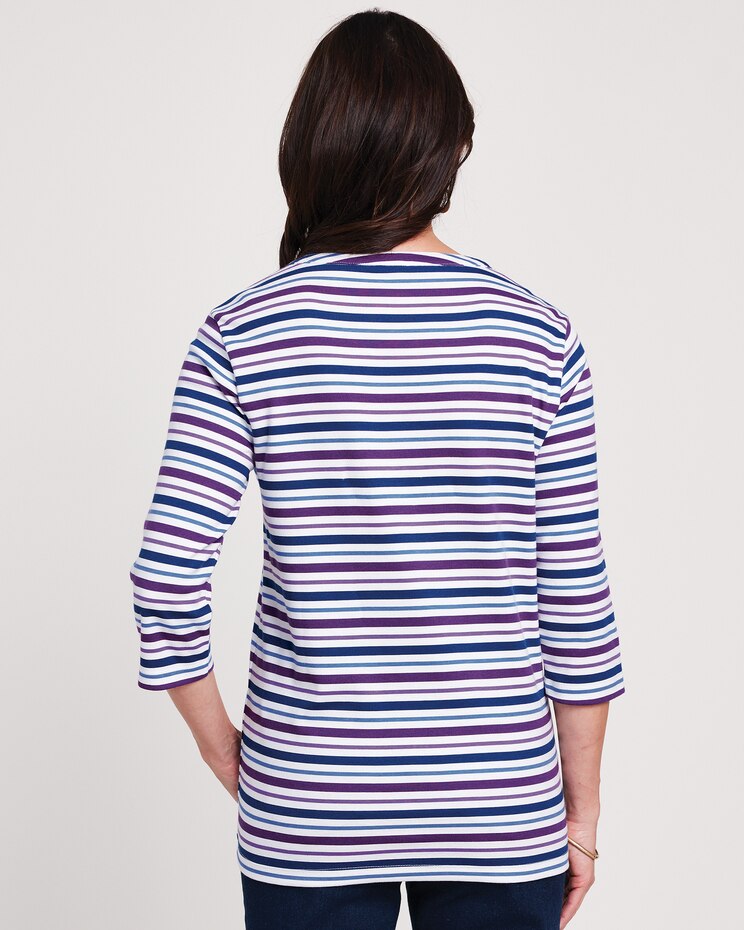 Essential Knit Three Quarter Sleeve Henley image number 2