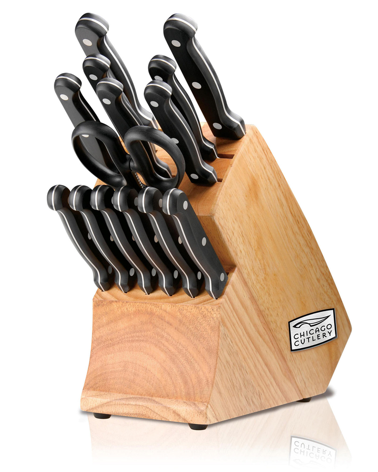 Chicago Cutlery Essentials 15pc Knife Block Set image number 1