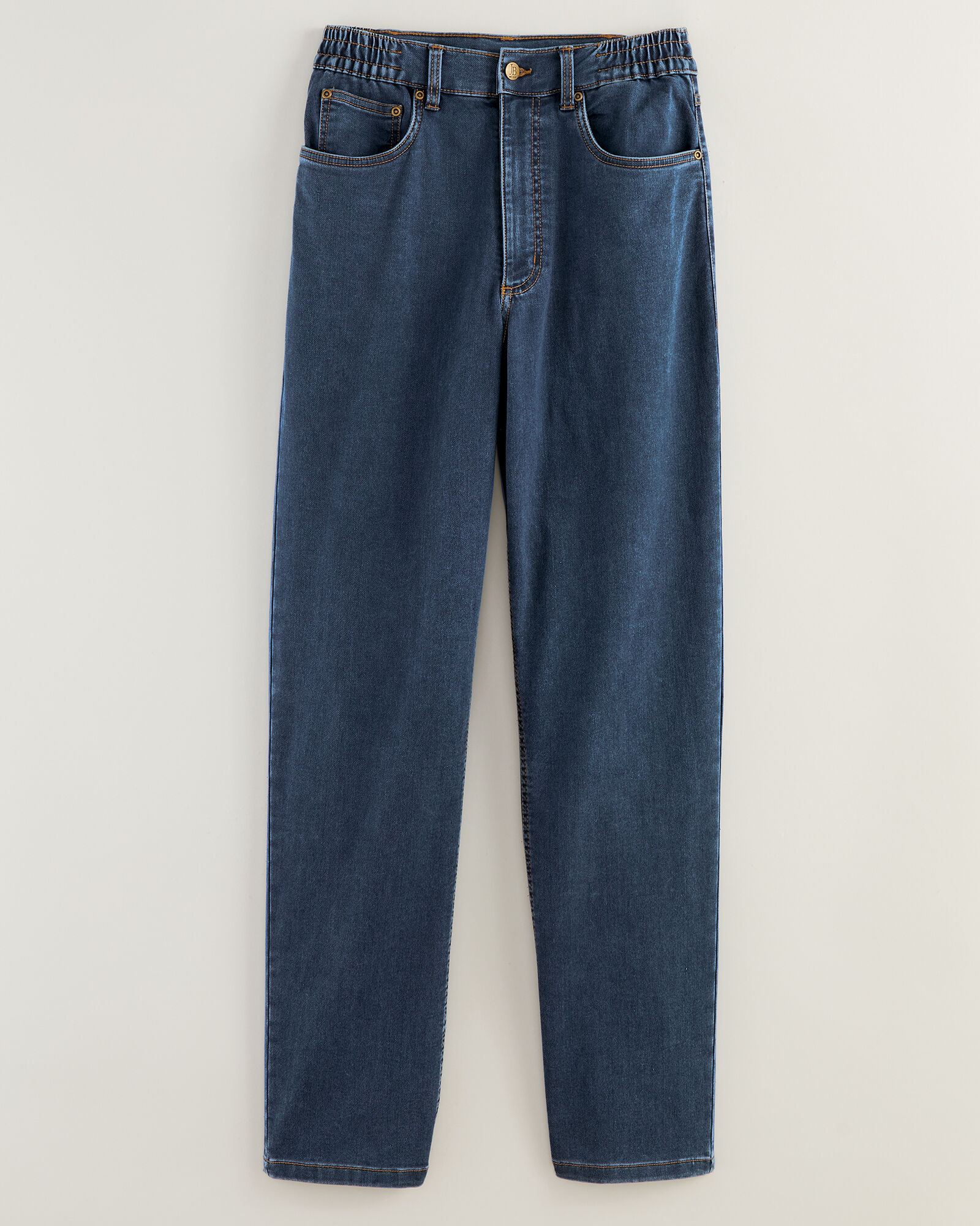 John Blair® Knit Denim Cargo Jeans | Blair