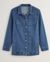 DenimEase™ Long Denim Jacket thumbnail number 4