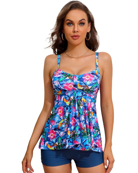 Charmo Tankini With Coordinating Swim Short