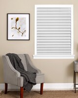 Cordless 1-2-3 Vinyl Room Darkening Pleated Window Shade thumbnail number 2