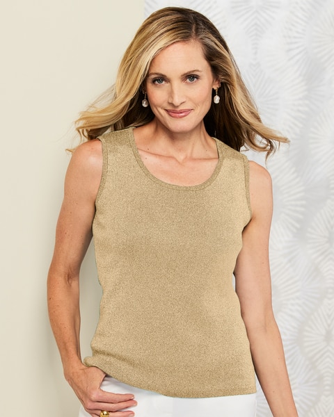 Metallic Sweater Shell