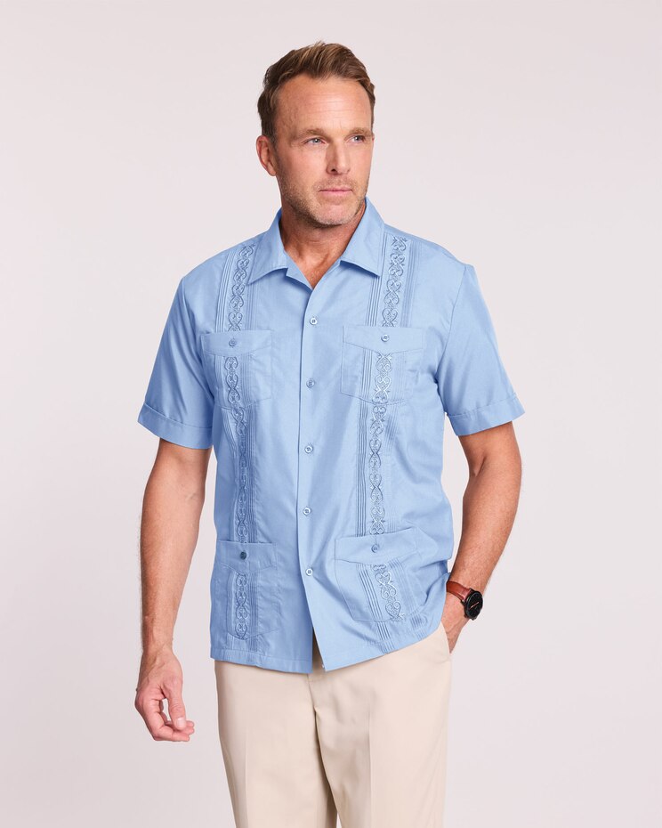 John Blair Short-Sleeve Guayabera Shirt image number 1