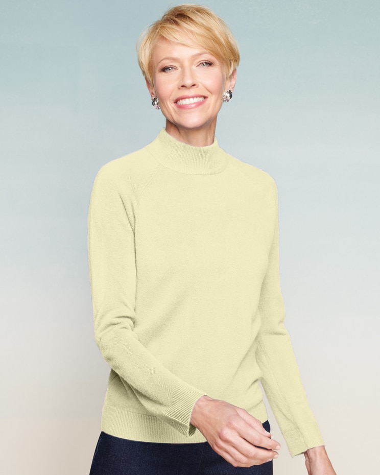 Soft Spun™ Mock Neck Long-Sleeve Sweater image number 1