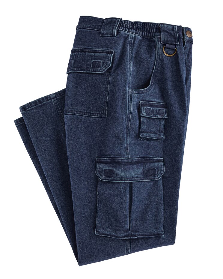 JohnBlairFlex Relaxed-Fit Side-Elastic Cargo Pants image number 1