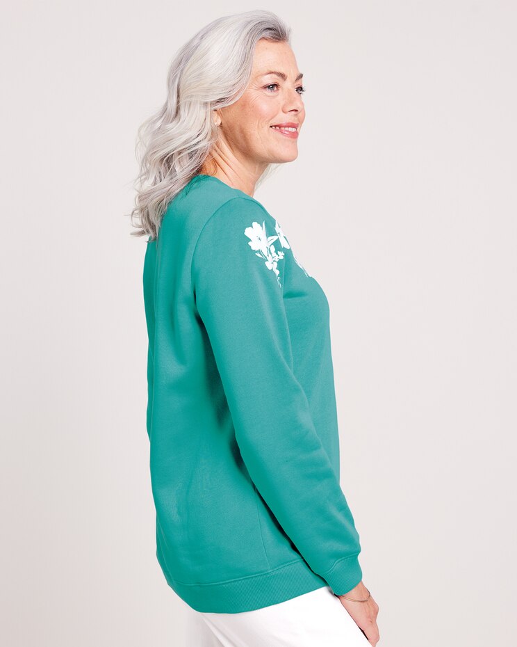 Yoke Print Sweatshirt image number 3