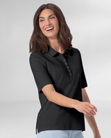 Essential Cotton Elbow-Sleeve Polo thumbnail number 1