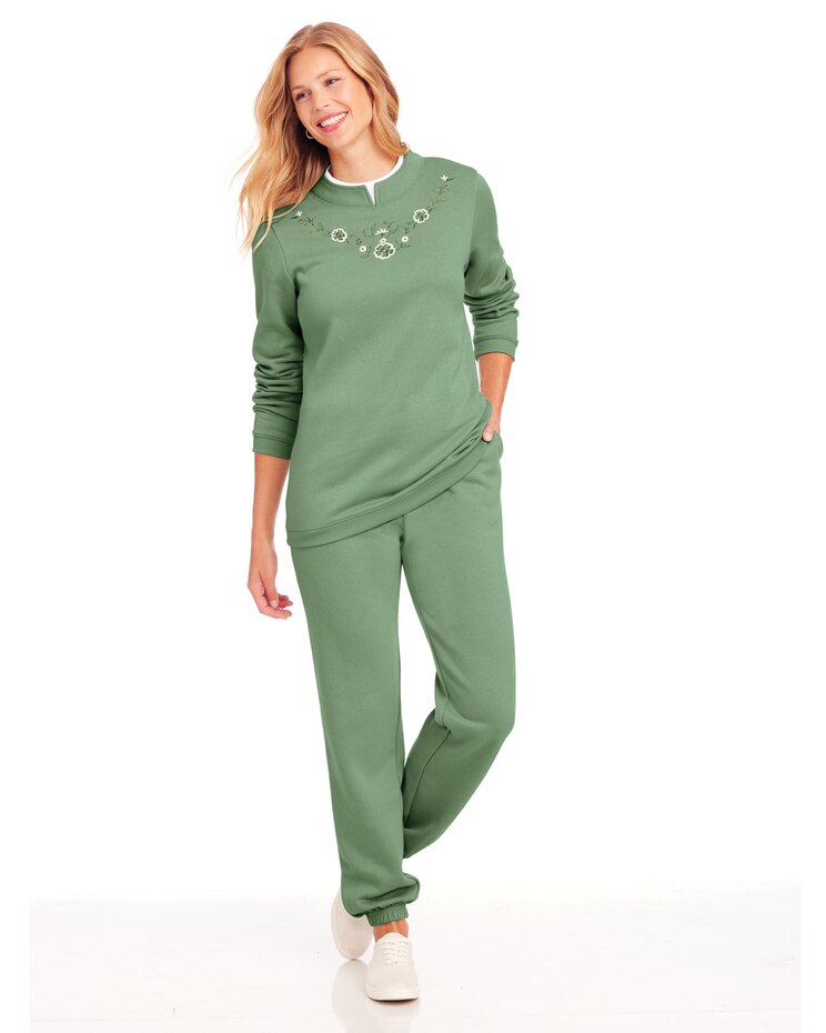 Embroidered Fleece Set image number 1