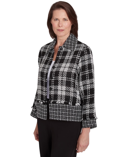 Alfred Dunner® Runway Ready Spliced Woven Jacket