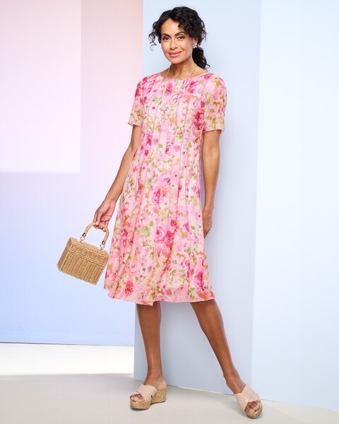 Bouquet Seamed Dress