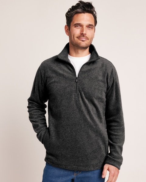 John Blair® Fleece Half Zip Pullover