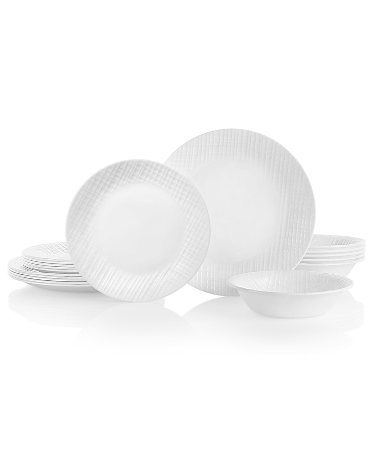 Corelle - Linen Weave 18pc Dinnerware Set image number 1