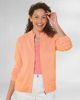 Bayside Cotton Zip-Front Cardigan thumbnail number 1