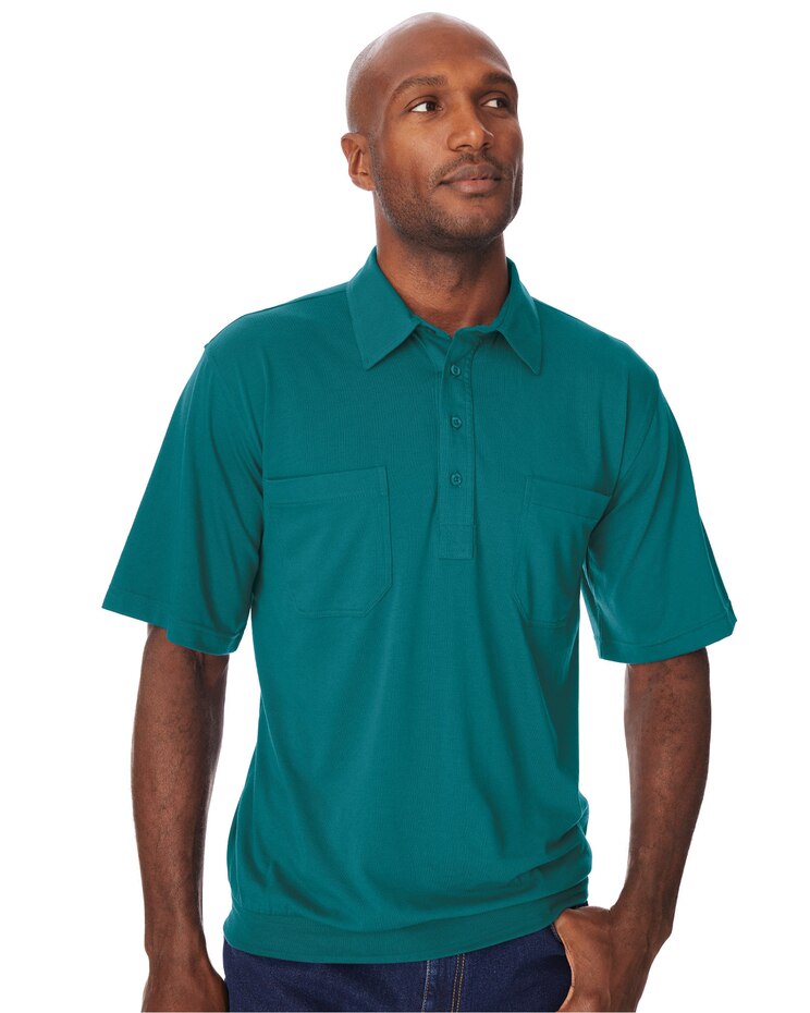 John Blair Short-Sleeve Banded-Bottom Polo image number 1