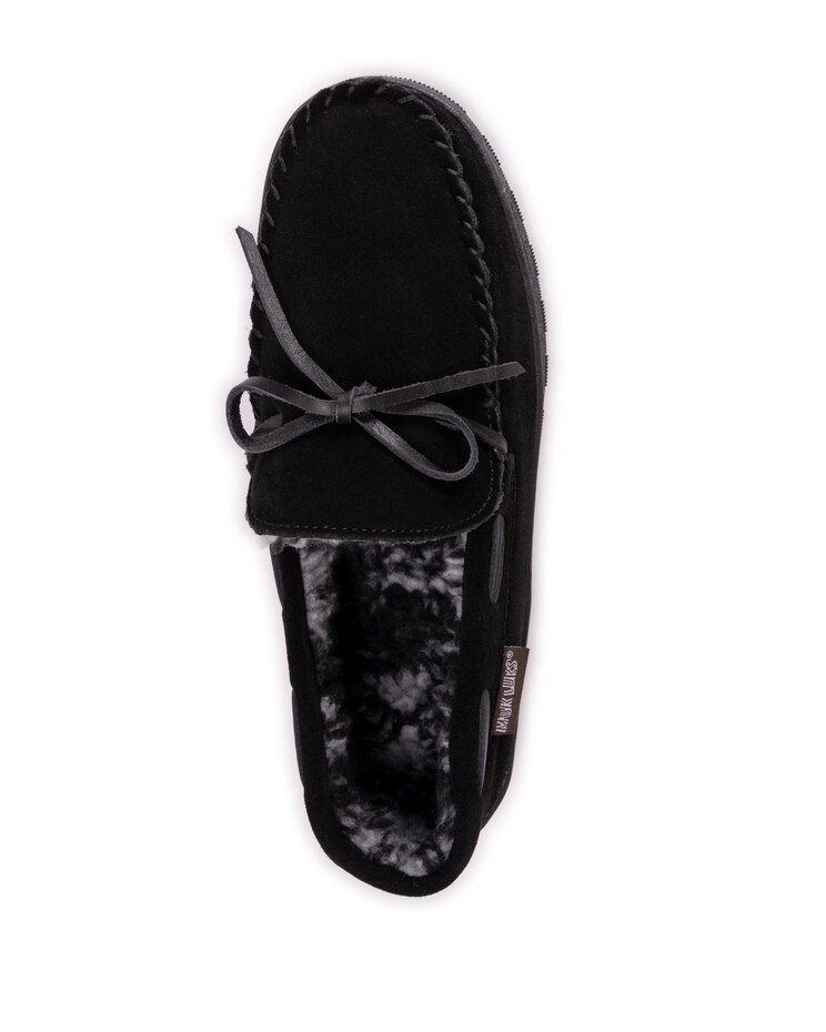 Muk Luks Paul Printed Berber Suede Moccasin Slipper image number 2