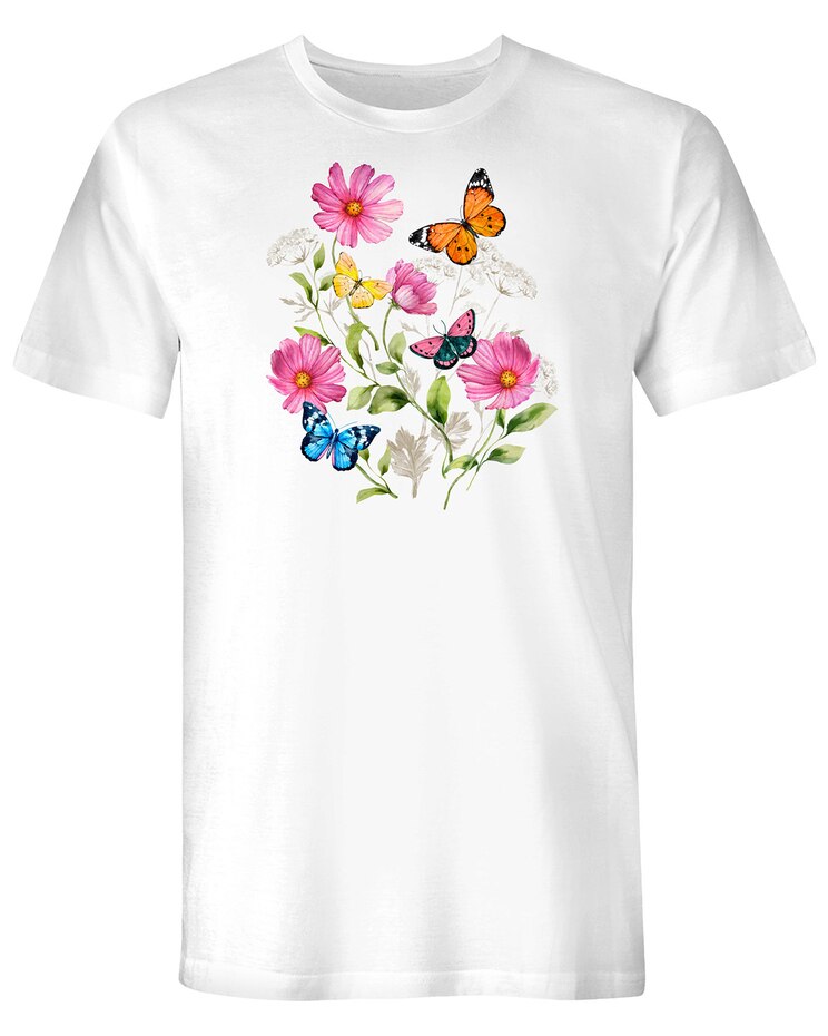 Cosmos Butterflies Graphic Tee image number 1