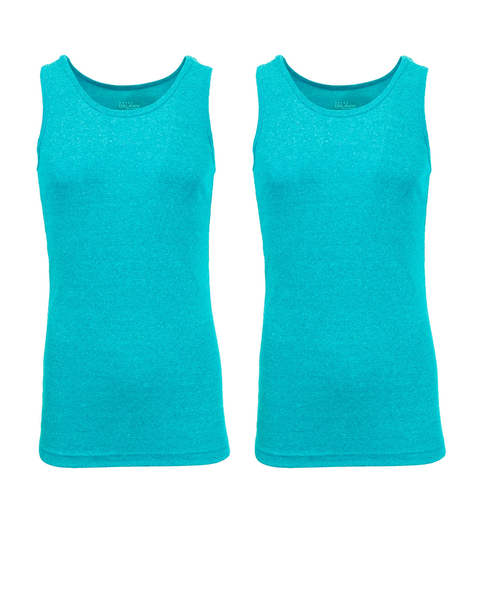 Galaxy By Harvic Men’s Famous Heavyweight Ribbed Tank Top - 2 Pack