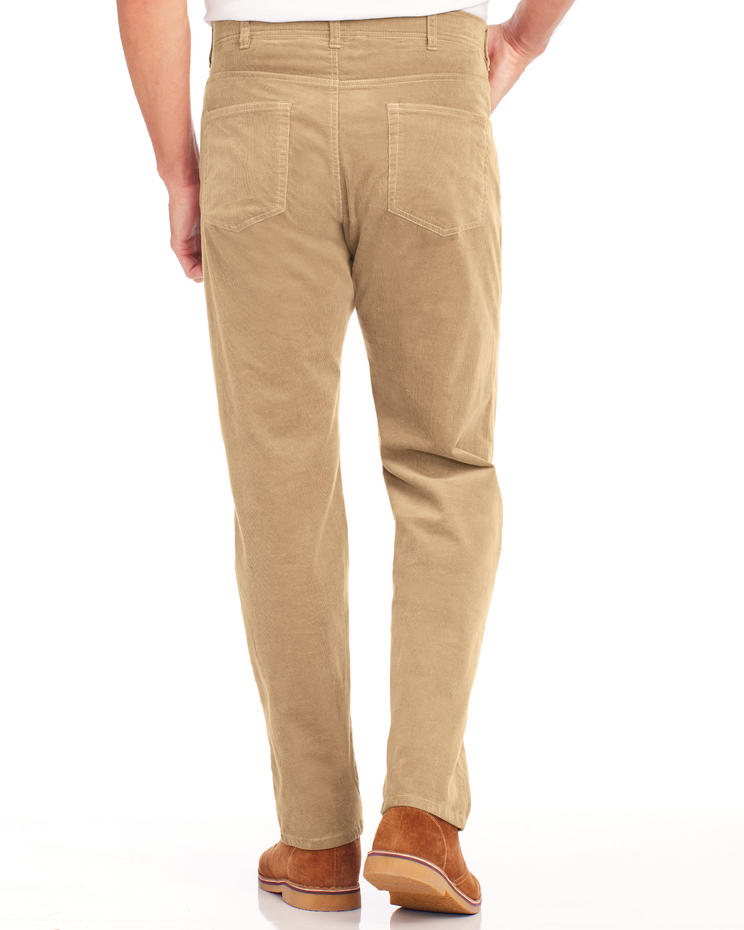 JohnBlairFlex Relaxed-Fit Hidden Elastic 5-Pocket Corduroy Pants image number 3
