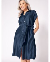 Button Front Shirt Dress thumbnail number 1