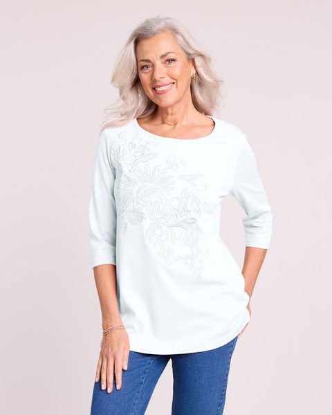 Essential Knit Embroidered Tunic