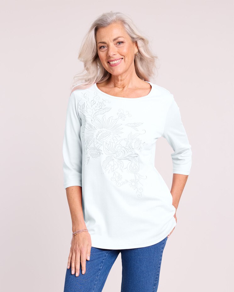 Essential Knit Embroidered Tunic image number 3