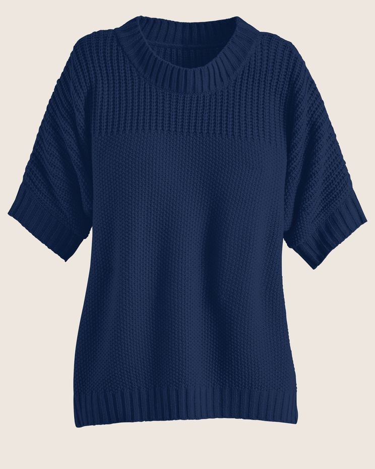 Shaker Stitch Dolman Sweater image number 2