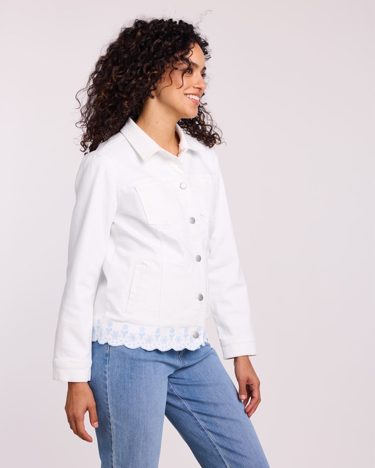 DenimEase Eyelet Jacket image number 2