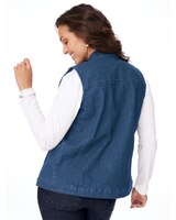 DenimEase™ Stretch Denim Vest thumbnail number 2