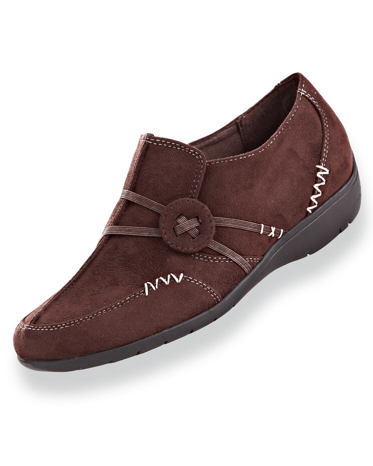 “Kelly” Faux Suede Slip-Ons by Classique® image number 1